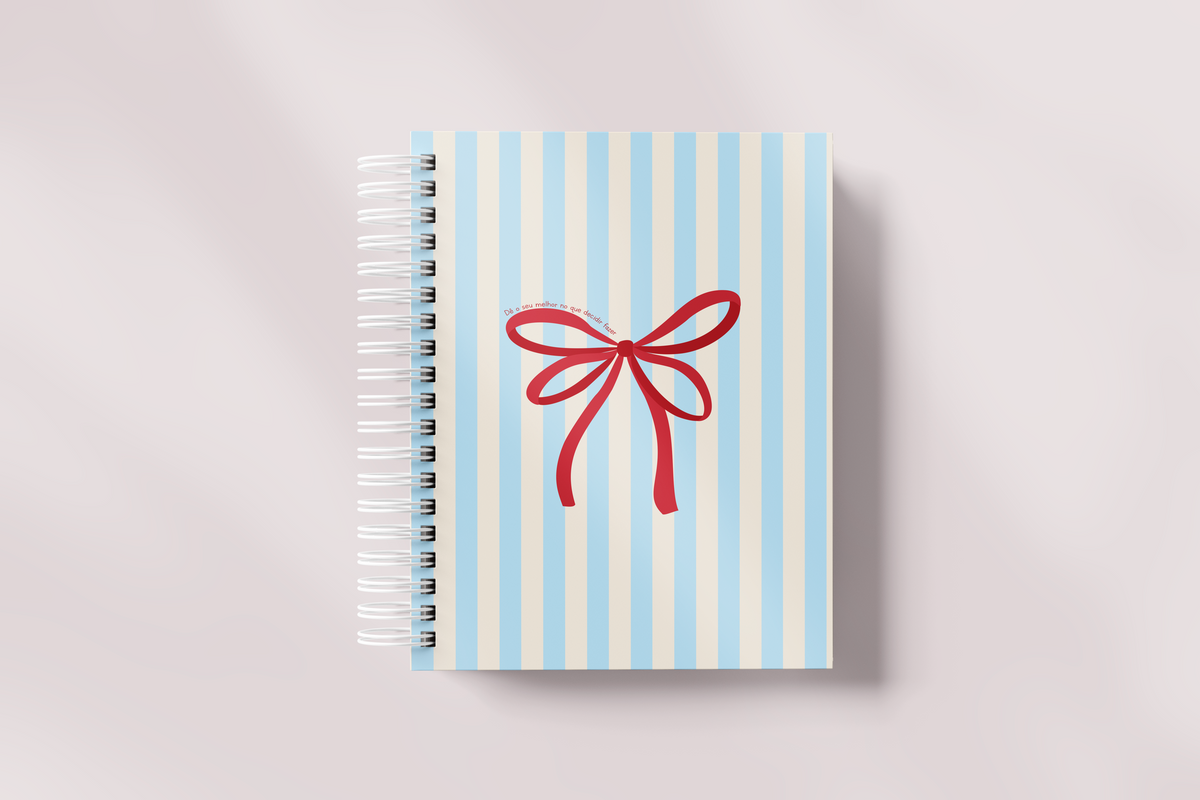Agenda Con Fecha 2027 Completa | Diseño Lazo a Rayas