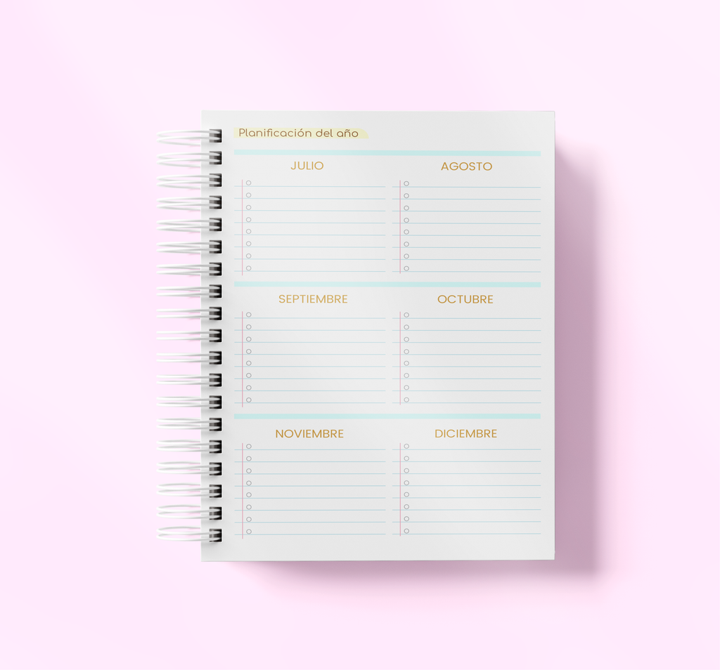 Agenda Con Fecha 2027 Completa | Diseño Flores Retro