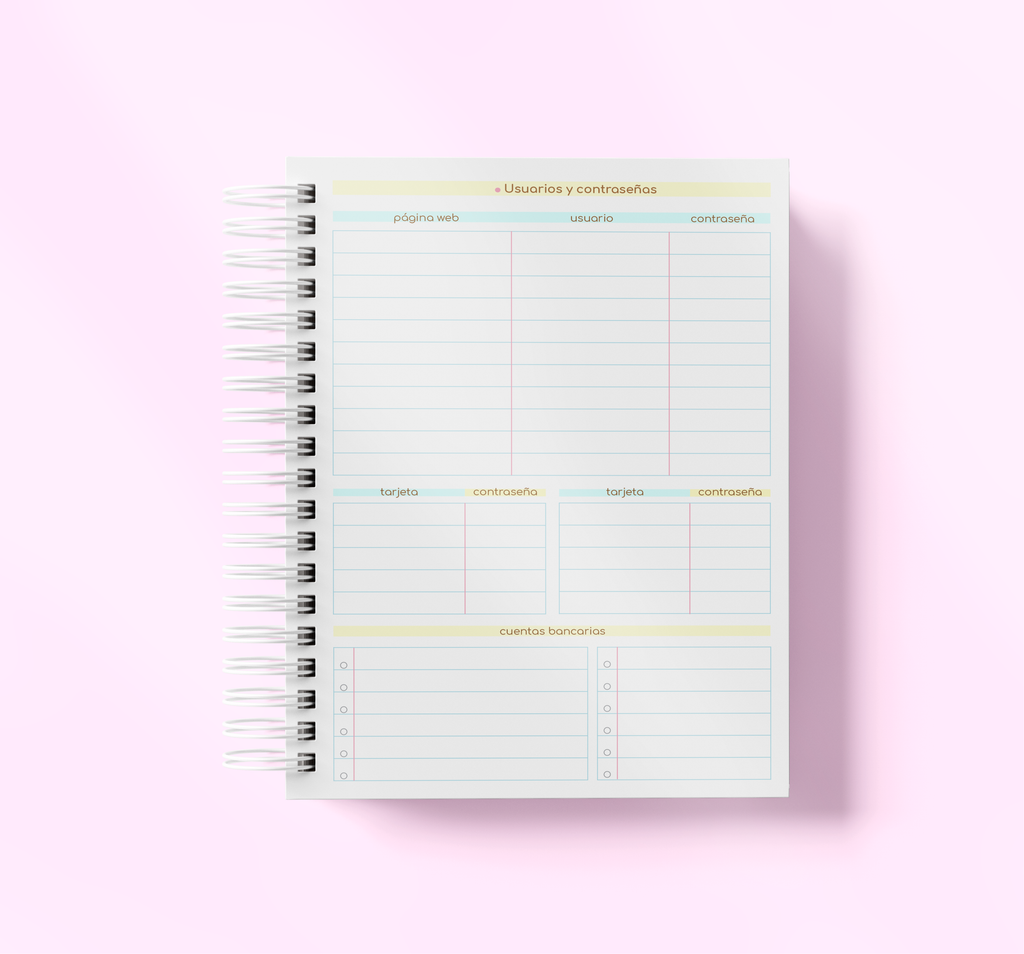 Agenda Con Fecha 2027 Completa | Diseño Flores Retro