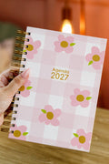 Agenda Con Fecha 2027 Completa | Diseño Flores Vichy
