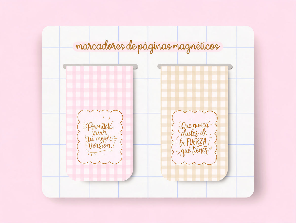 Marcapáginas Magnéticos Vichy | Pack de 2 con Frases