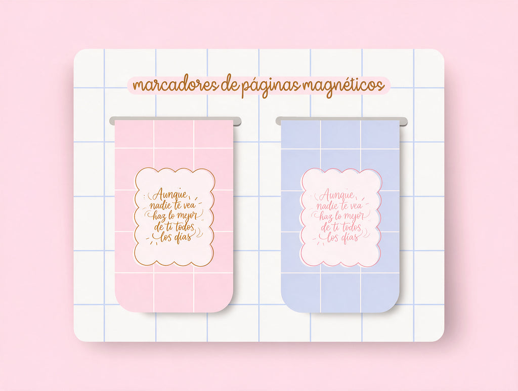 Marcapáginas Magnéticos "Aunque Nadie Te Vea" | Pack de 2