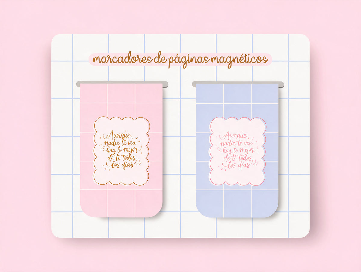 Marcapáginas Magnéticos "Aunque Nadie Te Vea" | Pack de 2