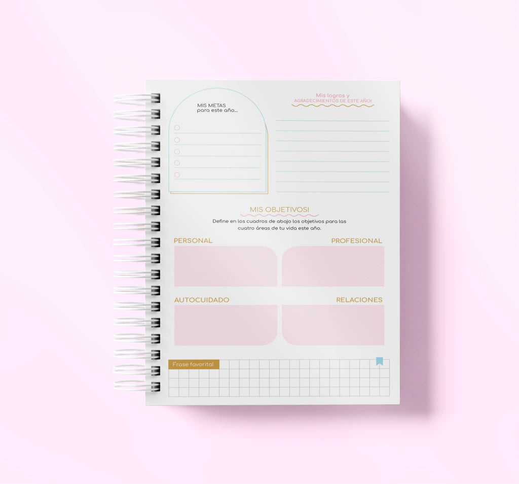 Agenda Con Fecha 2027 Completa | Diseño Flores Retro